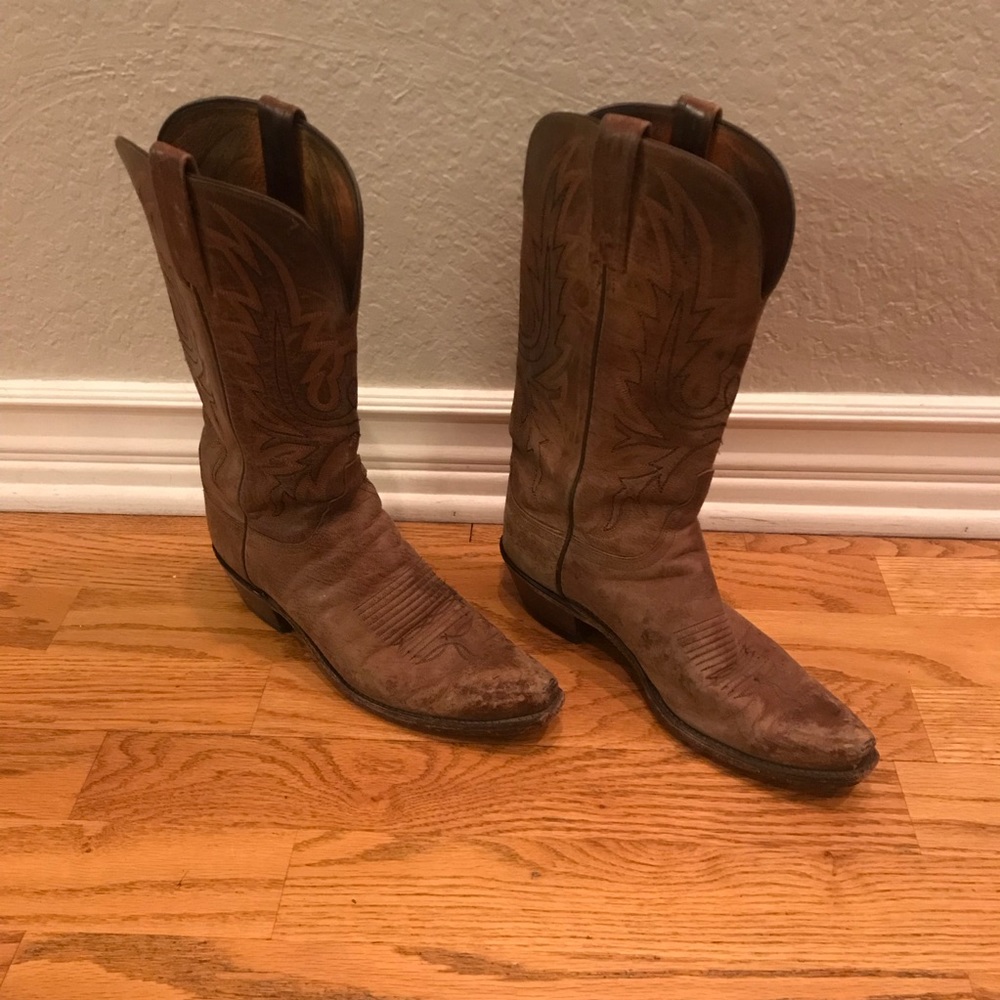 1883 Lucchese Leather Cowboy Boots Women - size 8 - Picture 6 of 8